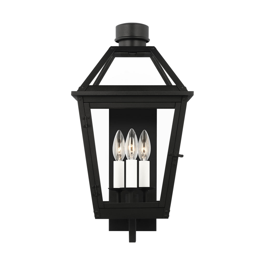 Visual Comfort Studio CO1383TXB Hyannis Three Light Wall Lantern Outdoor Black