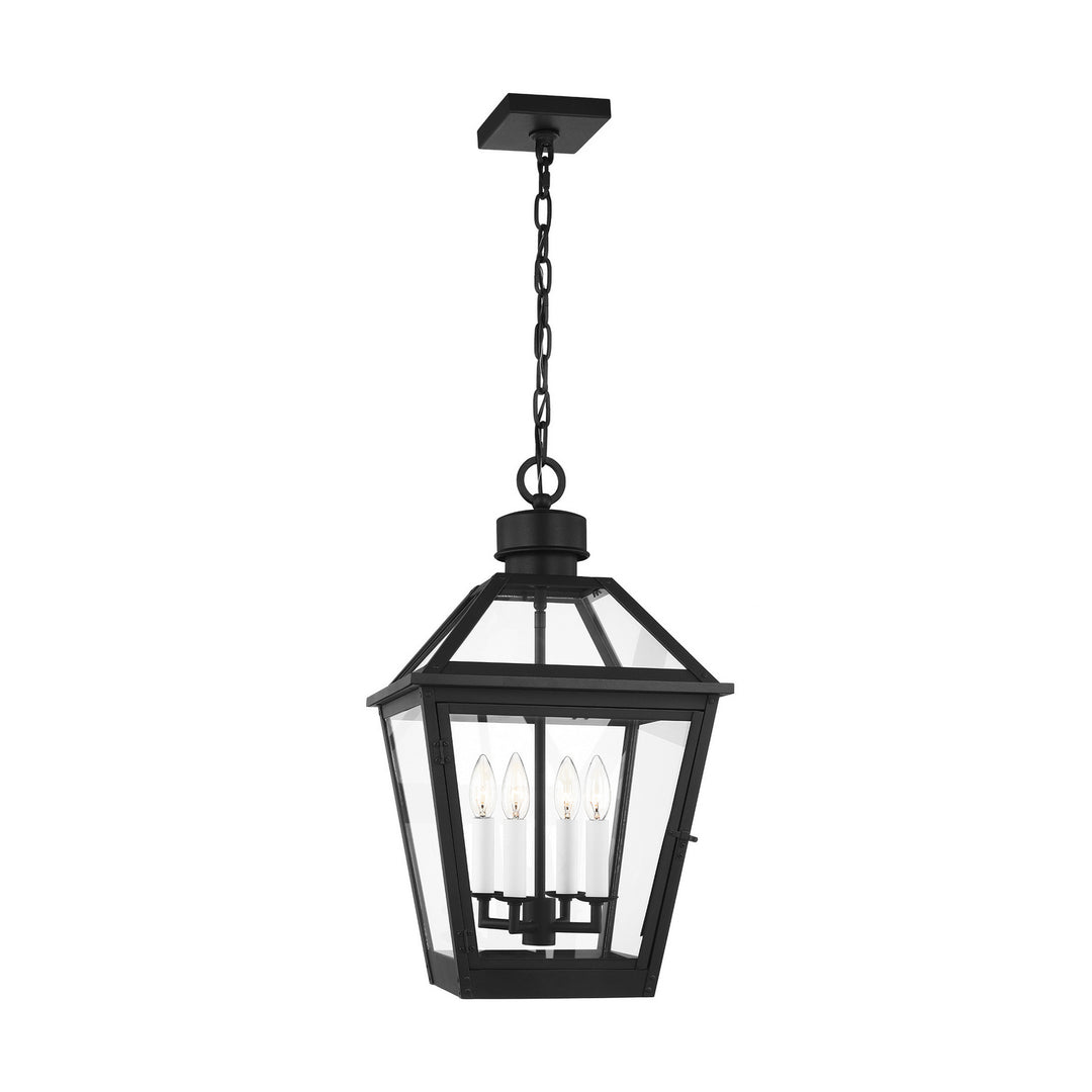 Visual Comfort Studio CO1424TXB Hyannis Four Light Pendant Outdoor Black