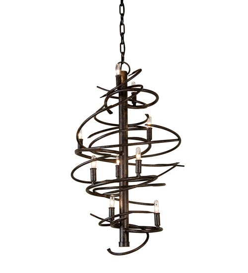 Meyda Tiffany Cyclone 117122 Ceiling Light - Mahogany Bronze