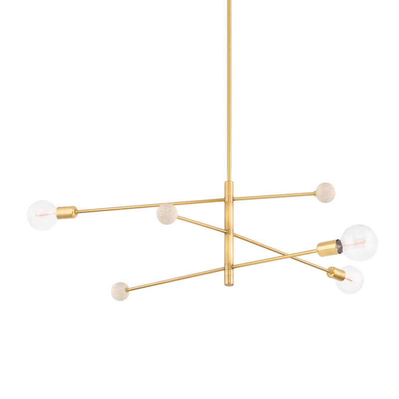 Mitzi Slater H491803-AGB Chandelier Light - Aged Brass