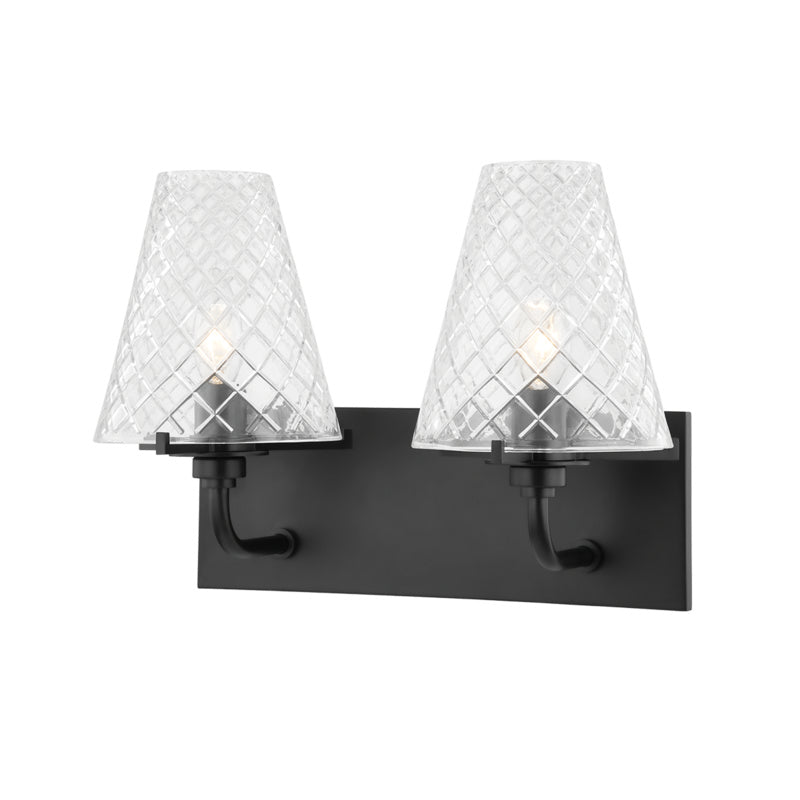 Mitzi Irene H495302-SBK Bath Vanity Light 14 in. wide - Soft Black