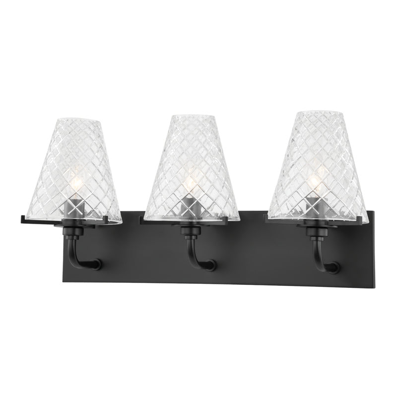 Mitzi Irene H495303-SBK Bath Vanity Light 22 in. wide - Soft Black