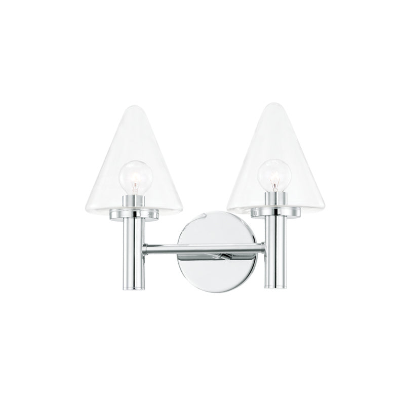 Mitzi Connie H540302-PC Bath Vanity Light 14 in. wide - Polished Chrome