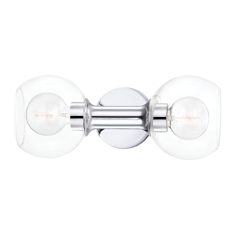 Mitzi Leslie H543302-PC Bath Vanity Light 7 in. wide - Polished Chrome