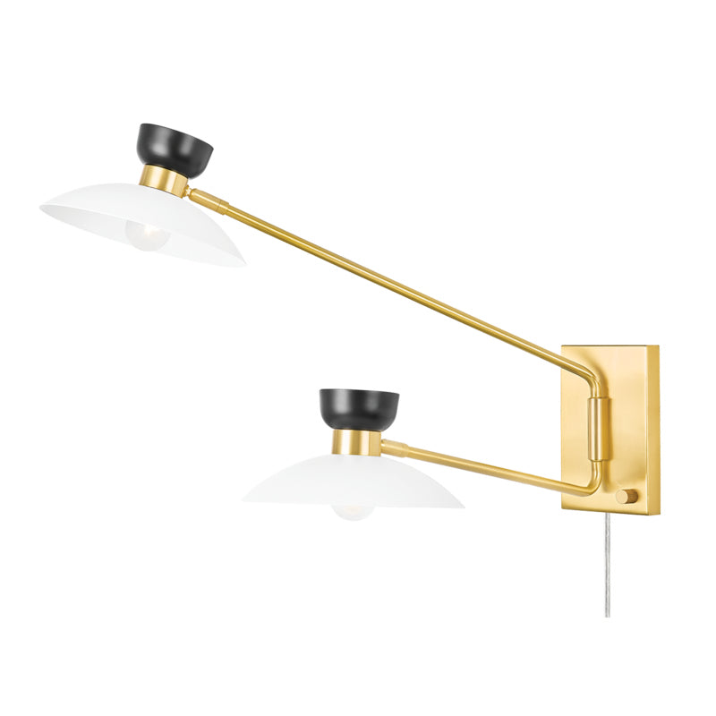 Mitzi Lighting HL481202-AGB Modern Whitley Lamp Aged Brass