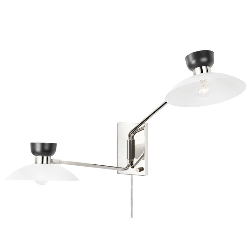 Mitzi Lighting HL481202-PN Modern Whitley Lamp Polished Nickel