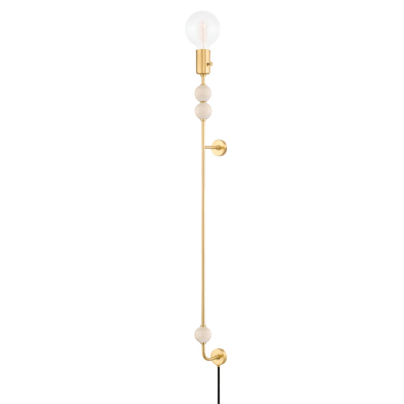 Mitzi Slater HL491201-AGB Wall Sconce Light - Aged Brass