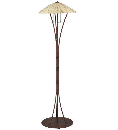 Meyda Tiffany Lighting 117164 Metro Fusion Three Light Floor Lamp Lamp Bronze / Dark