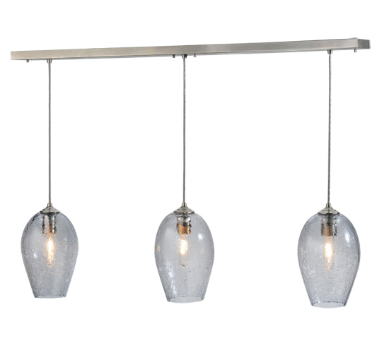 Meyda Tiffany Crackle Orb 117166 Pendant Light - Brushed Nickel