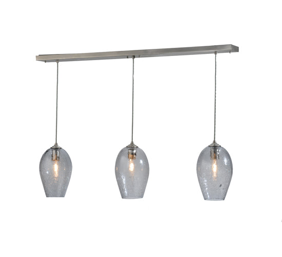 Meyda Tiffany Crackle Orb 117166 Pendant Light - Brushed Nickel