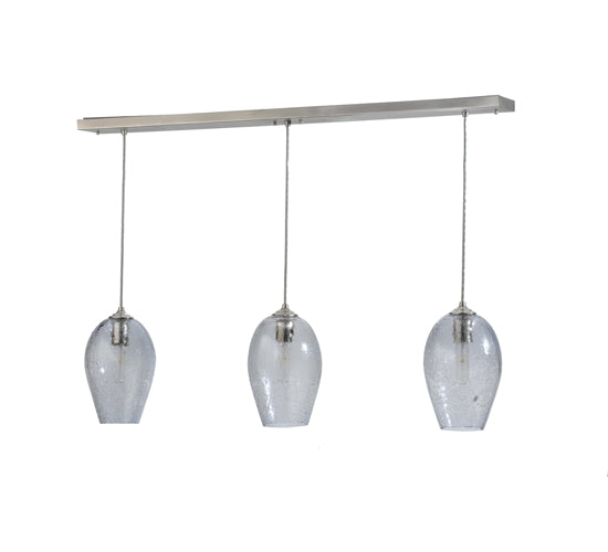 Meyda Tiffany Crackle Orb 117166 Pendant Light - Brushed Nickel