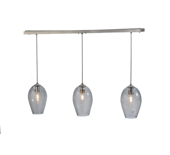 Meyda Tiffany Crackle Orb 117166 Pendant Light - Brushed Nickel