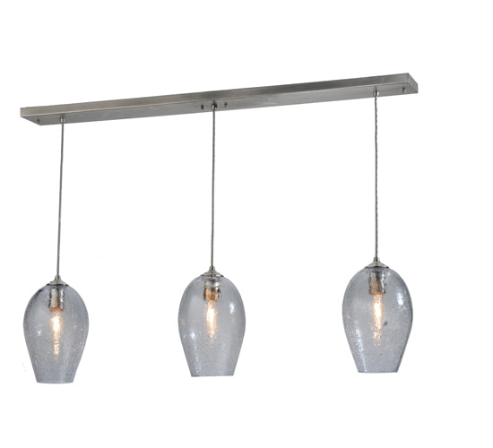 Meyda Tiffany Crackle Orb 117166 Pendant Light - Brushed Nickel
