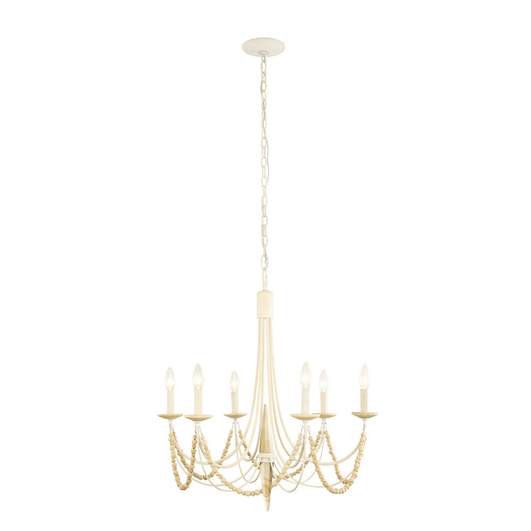 Varaluz Brentwood 350C06CW Chandelier Light - Country White