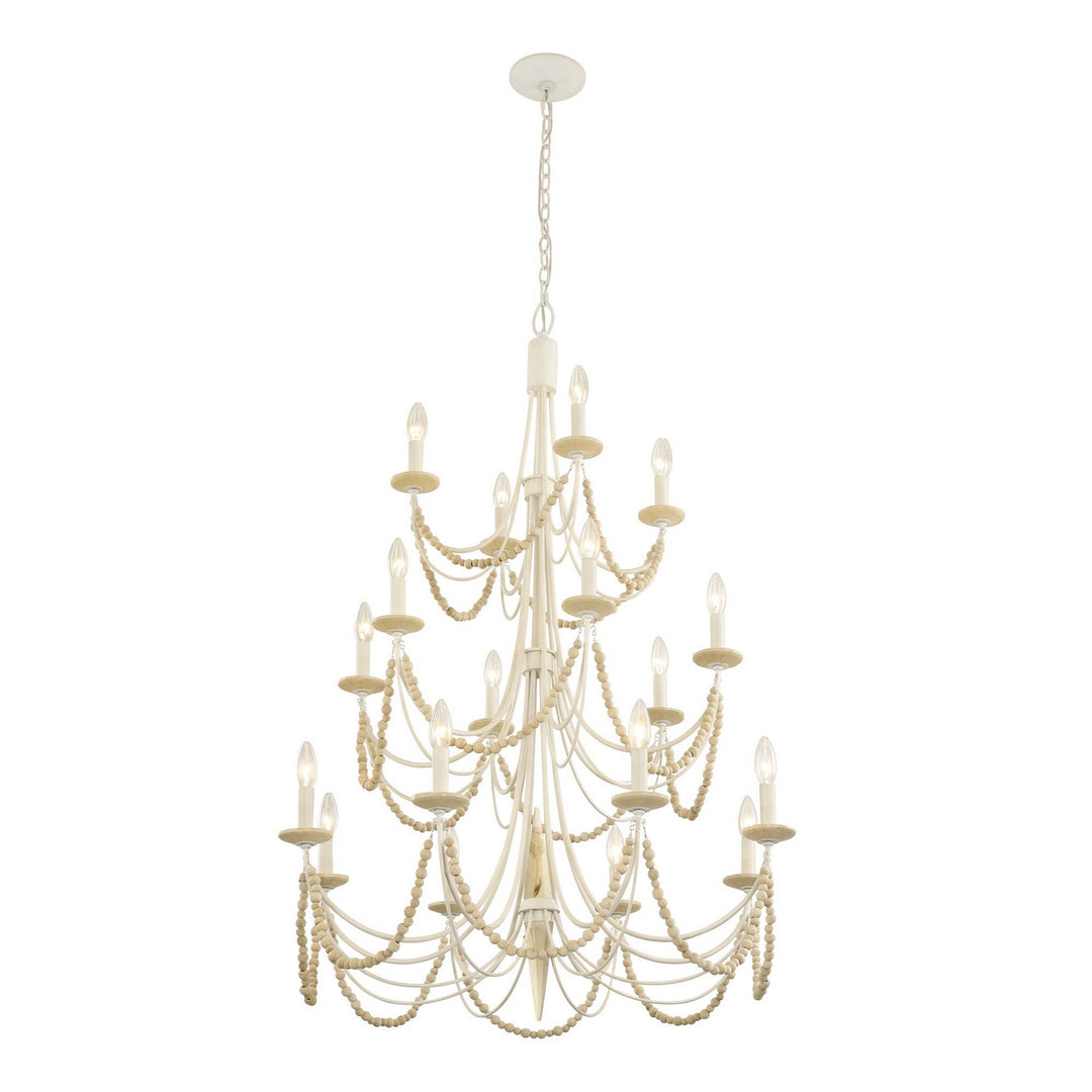 Varaluz Brentwood 350C18CW Chandelier Light - Country White