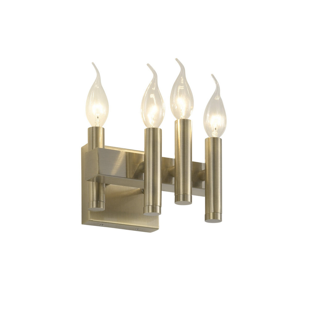 Varaluz Collette 357B04RBB Bath Vanity Light 8 in. wide - Antique Brass