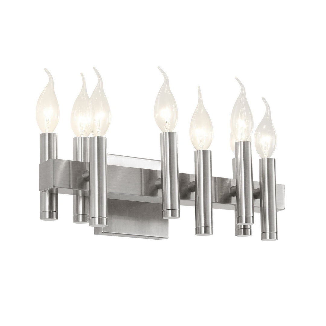Varaluz Collette 357B08SN Bath Vanity Light 16 in. wide - Satin Nickel