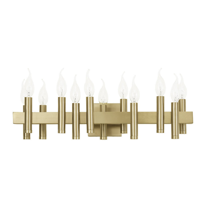 Varaluz Collette 357B12BB Bath Vanity Light 24 in. wide - Antique Brass