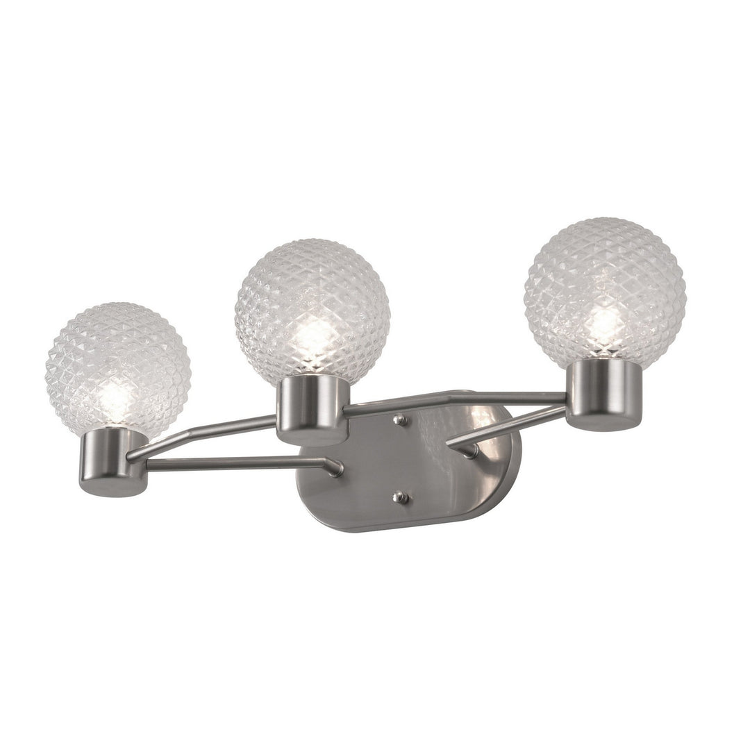 Varaluz Kiara 358B03BN Bath Vanity Light 24 in. wide - Brushed Nickel