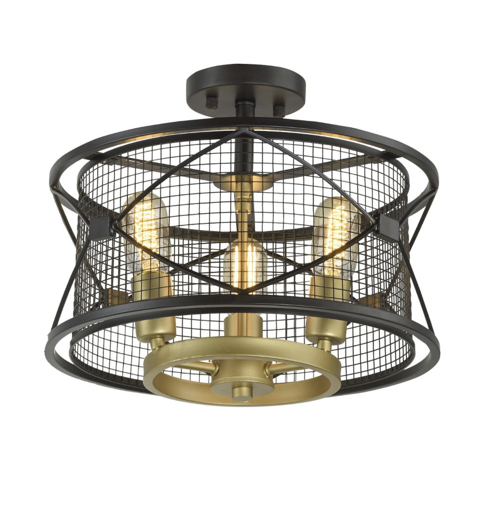 Varaluz Harlequin 612600 Ceiling Light - Warm Bronze/Gold