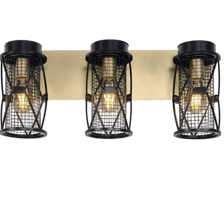 Varaluz Harlequin 612650 Bath Vanity Light 23 in. wide - Warm Bronze/Gold
