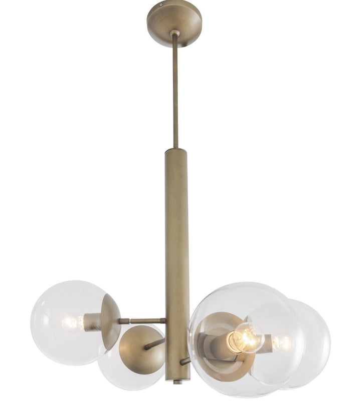 Varaluz Mid-Century 612700 Chandelier Light - Antique Brass