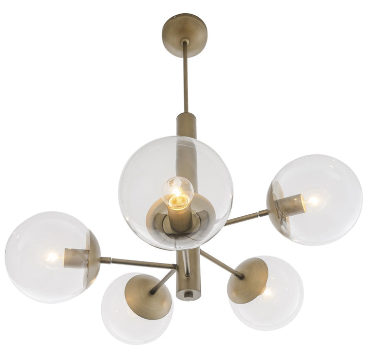 Varaluz Mid-Century 612710 Chandelier Light - Antique Brass