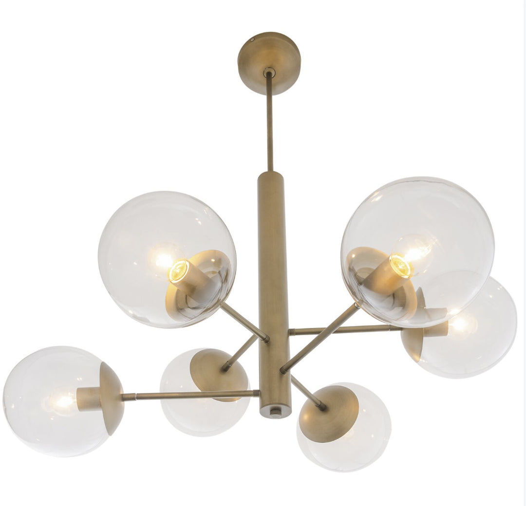 Varaluz Mid-Century 612720 Chandelier Light - Antique Brass