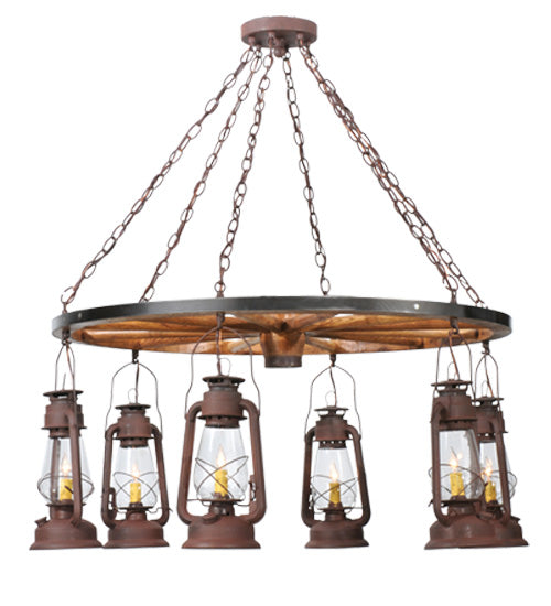 Meyda Tiffany Miners Lantern 117204 Chandelier Light - Cafe-Noir