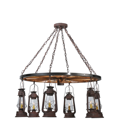 Meyda Tiffany Miners Lantern 117204 Chandelier Light - Cafe-Noir