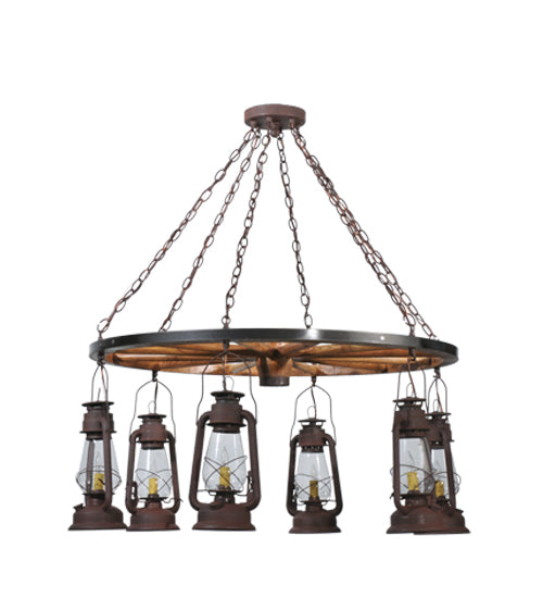 Meyda Tiffany Miners Lantern 117204 Chandelier Light - Cafe-Noir