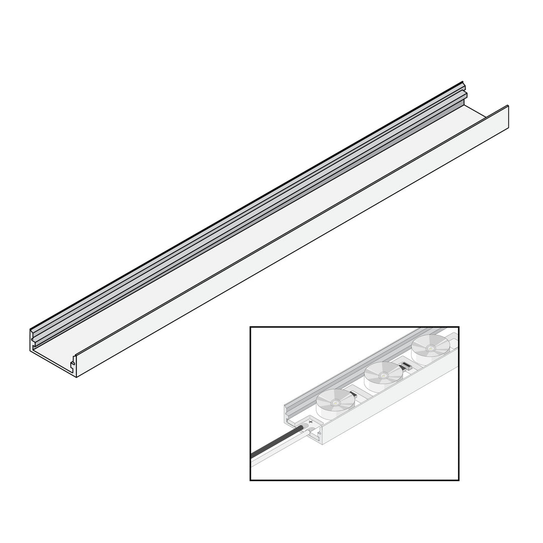 Diode Led Lighting DI-NO-MTCH-39  Surface Mount Channel Decor Bronze / Dark