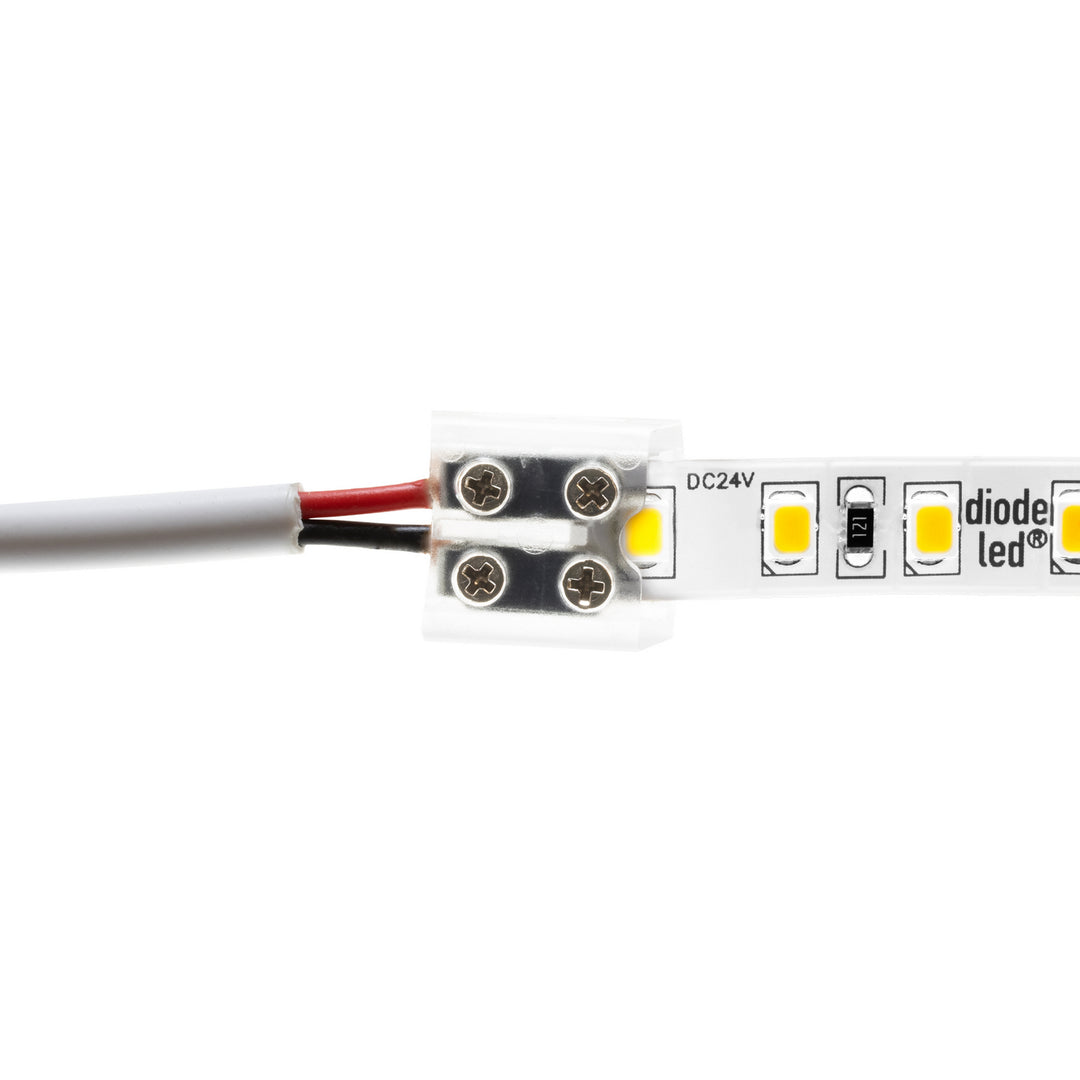 Diode Led Lighting DI-TB8-CONN-TTW-1  Tape Light Terminal Block Connector Decor White