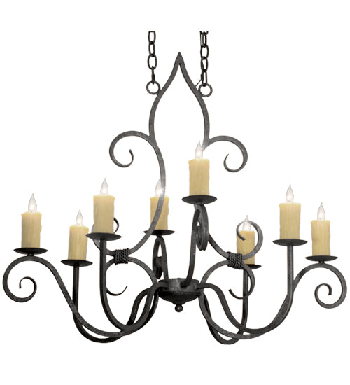 Meyda Tiffany Clifton 117288 Chandelier Light - Pewter