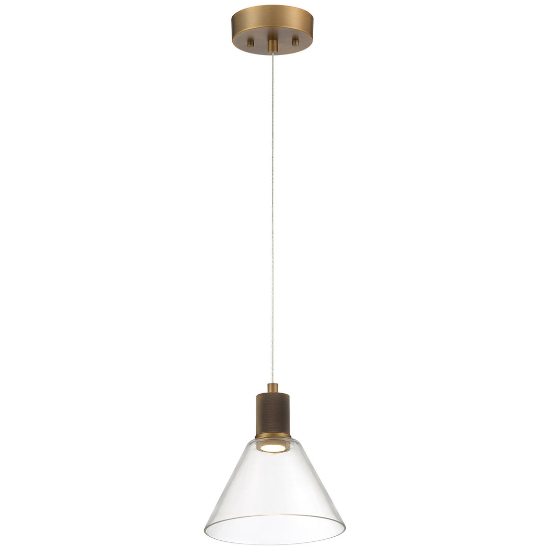 Access Port Nine Martini 63140LEDD-ABB/CLR Pendant Light - Antique Brushed Brass