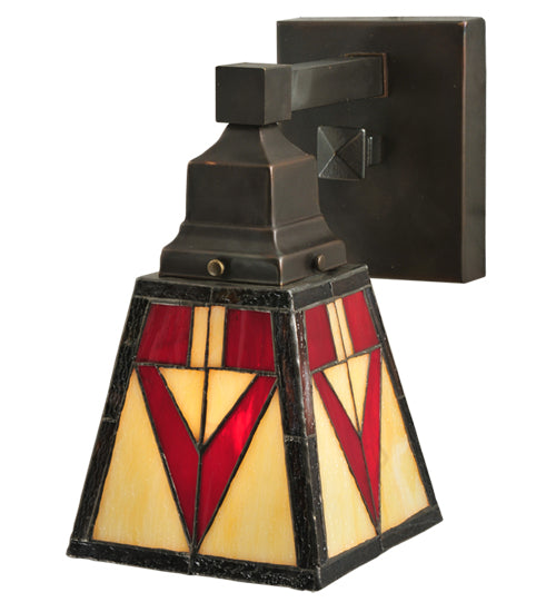 Meyda Tiffany Otero 122654 Wall Light - Craftsman Brown