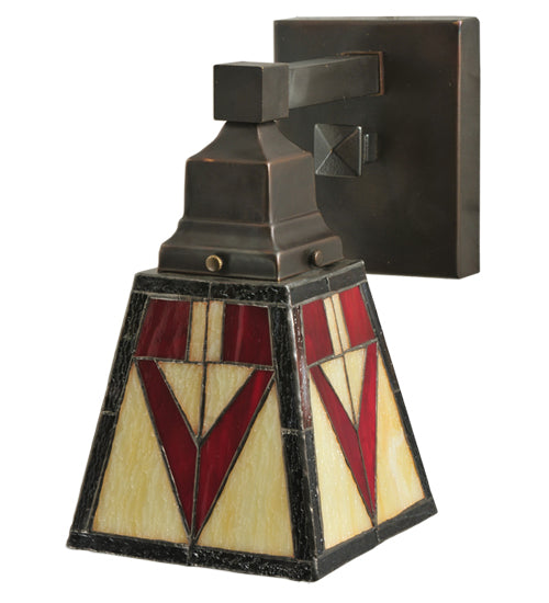 Meyda Tiffany Otero 122654 Wall Light - Craftsman Brown