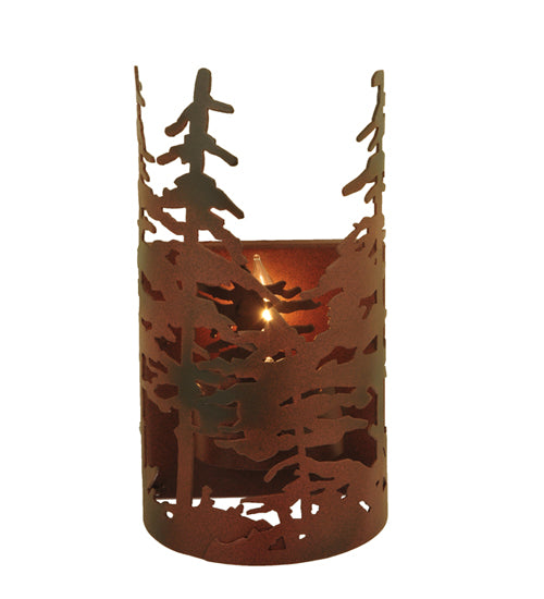 Meyda Tiffany Tall Pines 117371 Wall Light - Red Rust,Wrought Iron