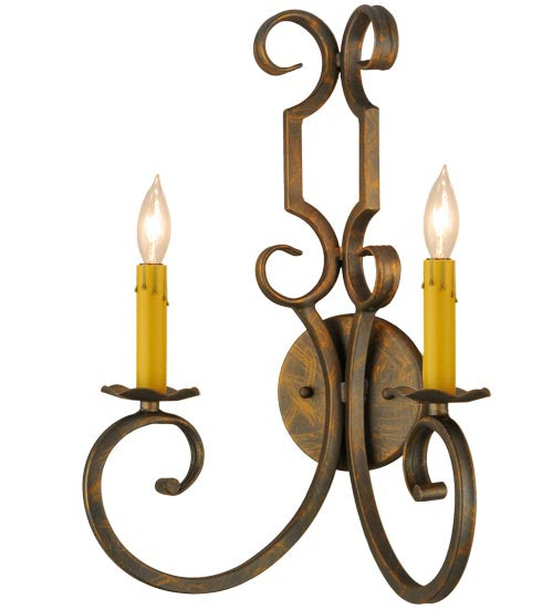 Meyda Tiffany Carlo 117559 Wall Light - French Bronzed