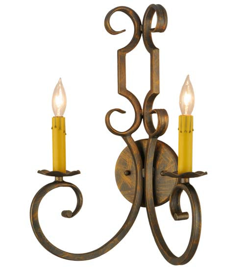 Meyda Tiffany Carlo 117559 Wall Light - French Bronzed