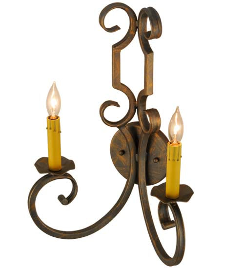 Meyda Tiffany Carlo 117559 Wall Light - French Bronzed