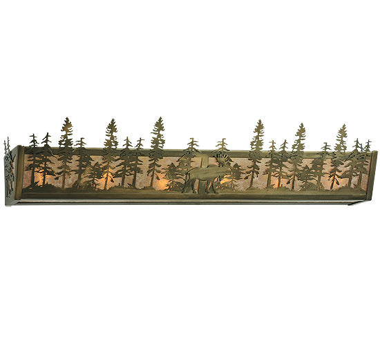 Meyda Tiffany Moose At Dusk 117682 Bath Vanity Light 7 in. wide - Antique Copper