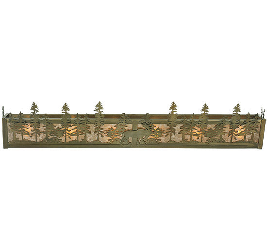 Meyda Tiffany Moose At Dusk 117682 Bath Vanity Light 7 in. wide - Antique Copper