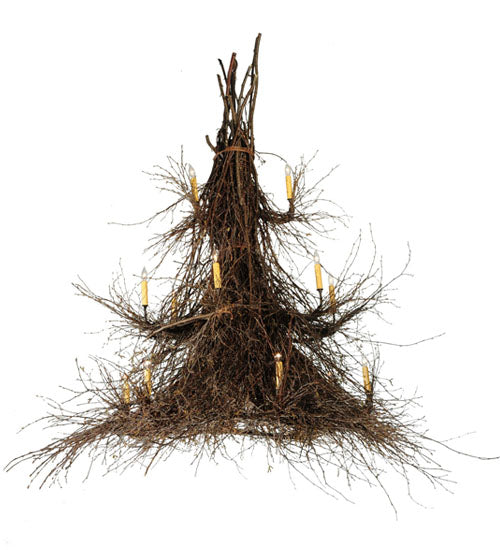 Meyda Tiffany Twigs 117698 Chandelier Light - Mahogany Bronze