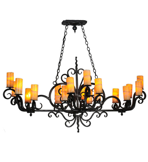 Meyda Tiffany Kean 118203 Chandelier Light - Blackwash /Some Antique Iron