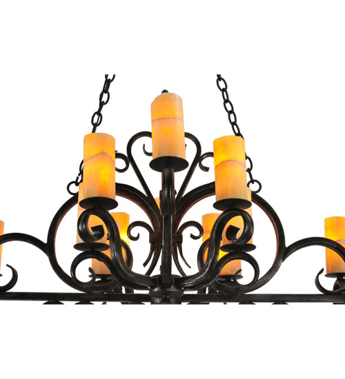 Meyda Tiffany Kean 118203 Chandelier Light - Blackwash /Some Antique Iron