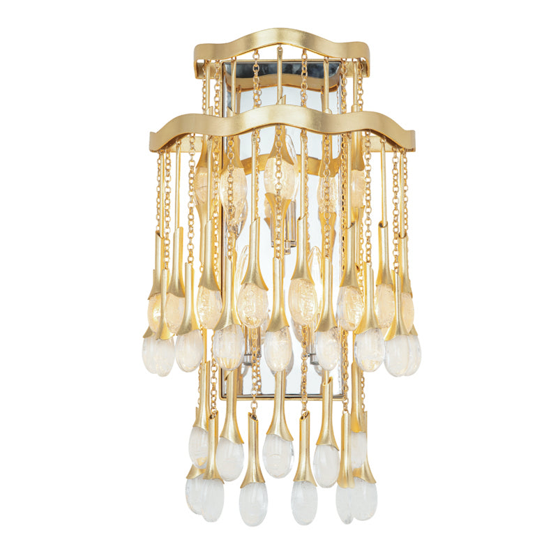 Corbett Kiara 286-13 Wall Sconce Light - Gold Leaf