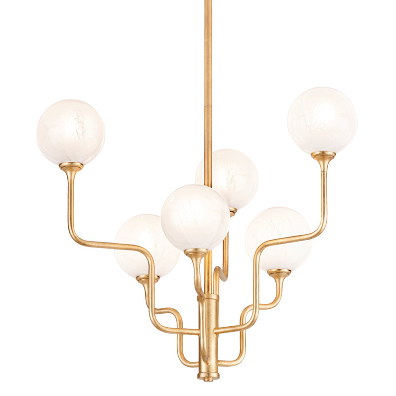 Corbett Onyx 332-28-VGL Chandelier Light - Vintage Gold Leaf