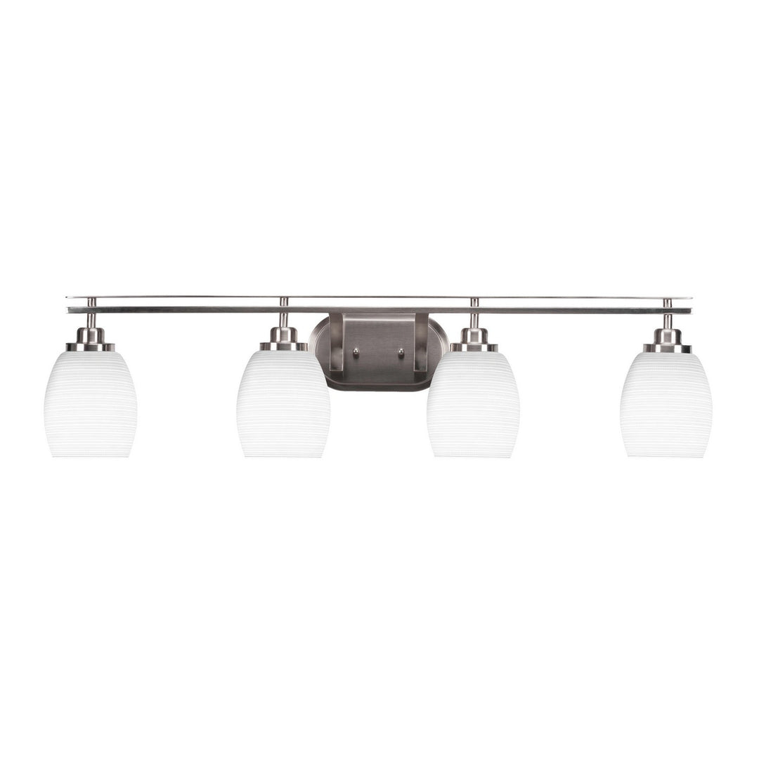 Toltec Odyssey 2614-bn-4021 Bath Vanity Light 38 in. wide - Brushed Nickel