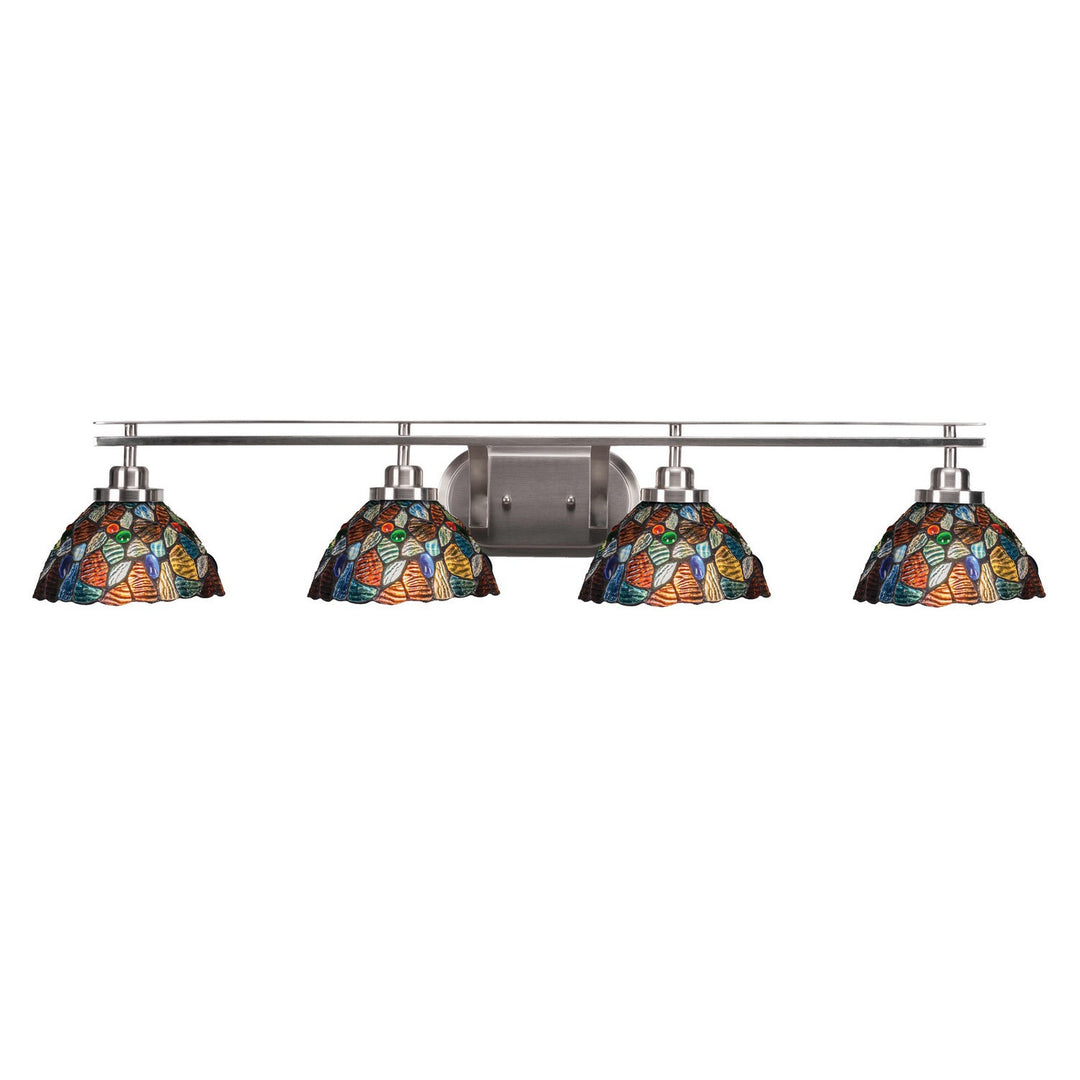 Toltec Odyssey 2614-bn-9955 Bath Vanity Light 41 in. wide - Brushed Nickel